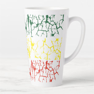 Green Yellow. Red Latte Mug