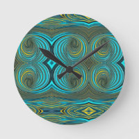 Green Yellow Spiral Paint Pour Design