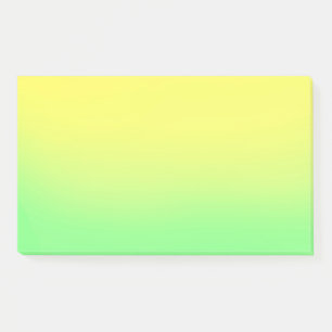 Green yellow sunset ombre post-it notes