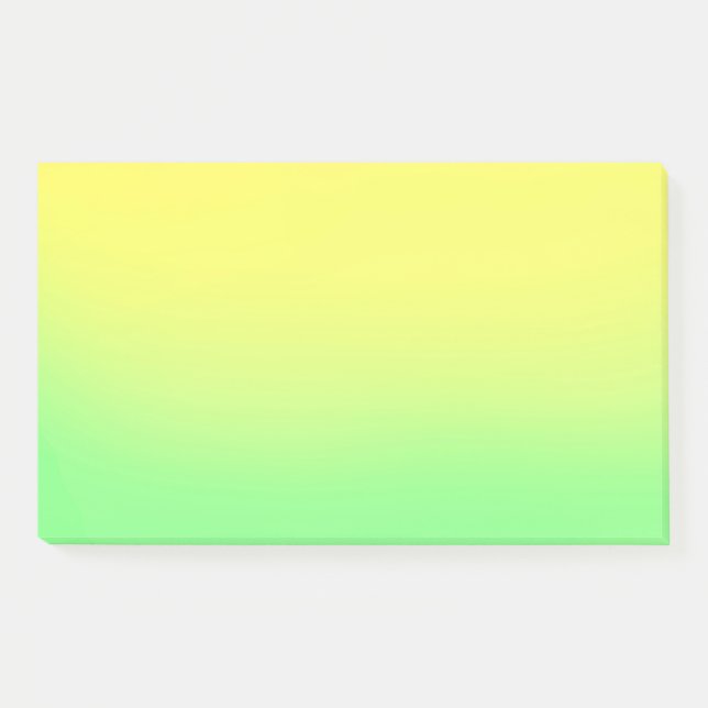 Green yellow sunset ombre post-it notes (Front)