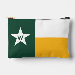 Green & Yellow Texas Flag Accessory Pouch