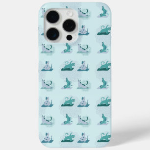 Green Yoga Cats iPhone 15 Pro Max Case