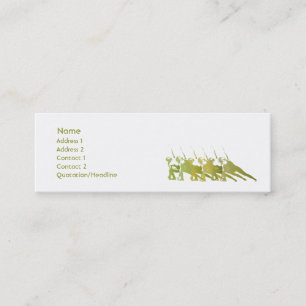 Green Yoga - Skinny Mini Business Card
