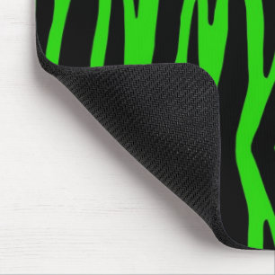 Green Zebra Mouse Pad