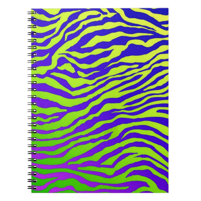 Green Zebra Spiral Notebook (Front)