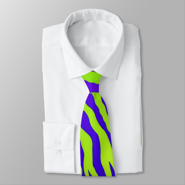 Green Zebra Tie (Tied)