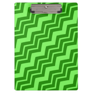 Green Zig Zag Chevron Pattern Design Clipboard