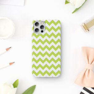 Green Zigzag, Green Chevron, Geometric Pattern Case-Mate iPhone Case