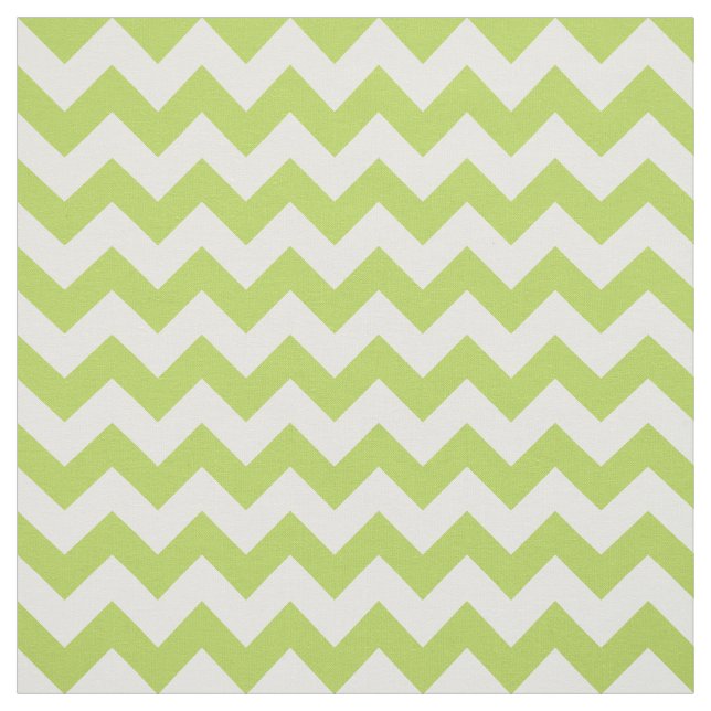 Green Zigzag, Green Chevron, Geometric Pattern Fabric (Swatch)