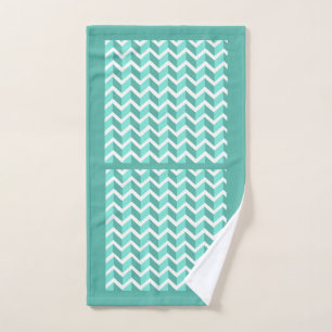 Green ZigZag Hand Towel