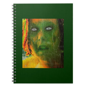 Green Zombie Self Portrait Notebook