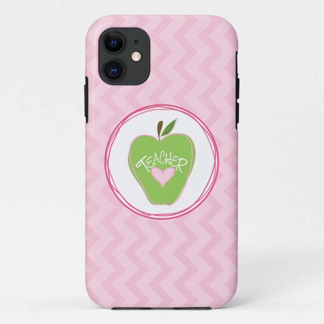GreenApple & Zigzag iPhone 5 Case For Teachers (Back)