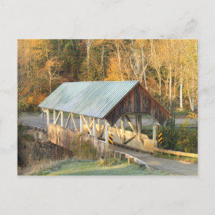 Greenbanks Hollow Covered Bridge Danville Vermont Postcard