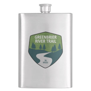 Greenbrier River Trail Hip Flask
