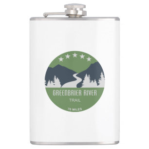 Greenbrier River Trail Hip Flask