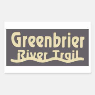 Greenbrier River Trail Rectangular Sticker