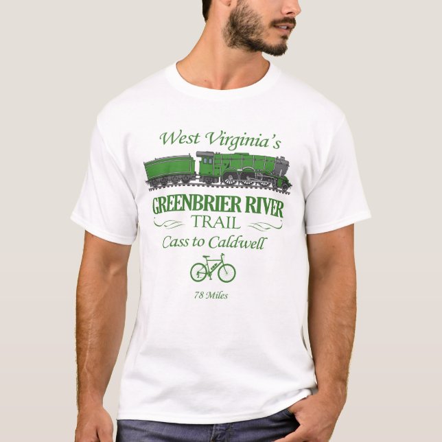 Greenbrier River Trail (RT2) T-Shirt (Front)