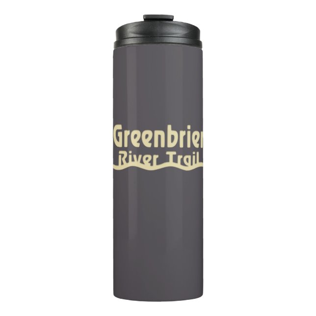 Greenbrier River Trail Thermal Tumbler (Front)