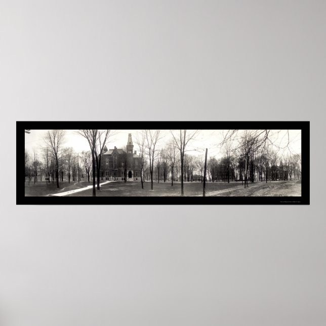 Greencastle Depauw University Photo 1909 Poster (Front)