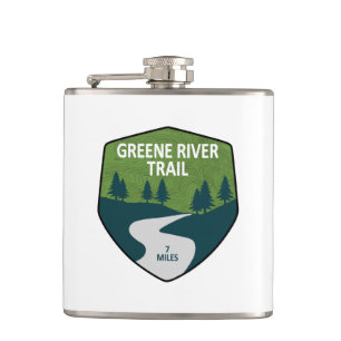 Greene River Trail Pennsylvania Hip Flask