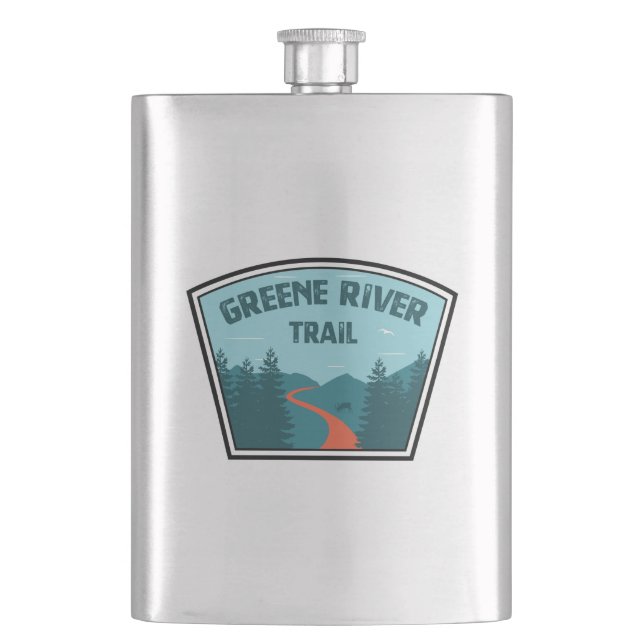 Greene River Trail Pennsylvania Hip Flask (Front)