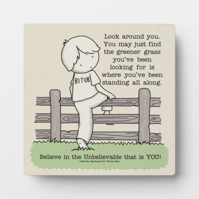 Greener Grass Plaque (Front)