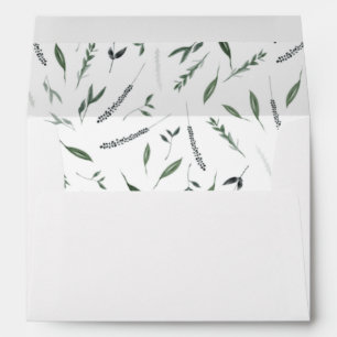 Greenery #2, lined Envelope