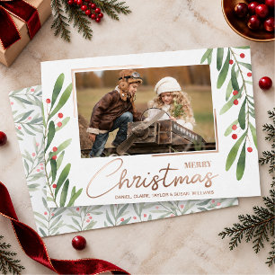 Greenery and Berries Christmas Photo
