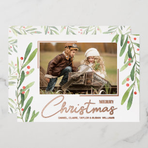 Greenery and Berries Christmas Photo
