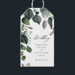 Greenery and Eucalyptus Wedding  Gift Tags<br><div class="desc">Greenery and Eucalyptus Wedding collection. Full suite available https://www.zazzle.com/collections/greenery-119810626079950849</div>