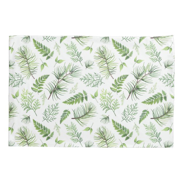 Greenery and Organic Pattern Pillowcase (Back)