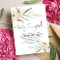 Greenery and pink gold floral girl baby shower