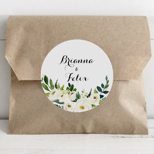 Greenery Autumn Floral Wedding Envelope Seals