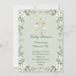 Greenery Baby Shower Invitation