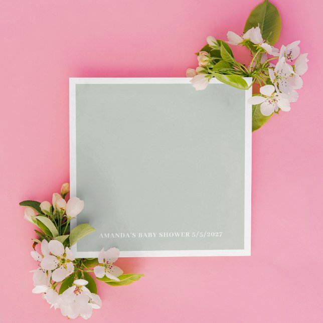 Greenery  Baby Shower Napkin (Creator Uploaded)