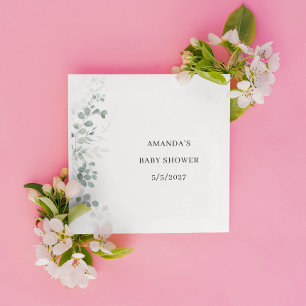 Greenery  Baby Shower Napkin