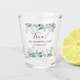 Greenery Bachelorette Party Shot Glass