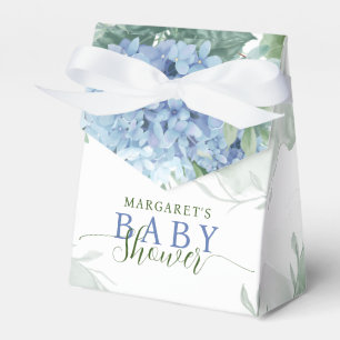 Greenery Blue hydrangea Its a Boy Baby Shower Favo Favour Box