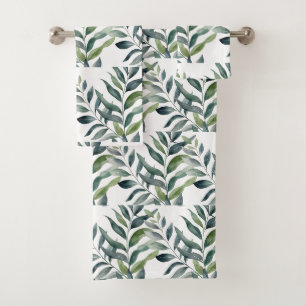 Greenery Botanical Nature Towel Set