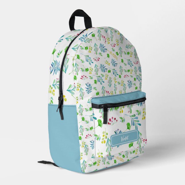 Greenery Breeze Custom Print Cut Sew Bag (Back Corner Left)