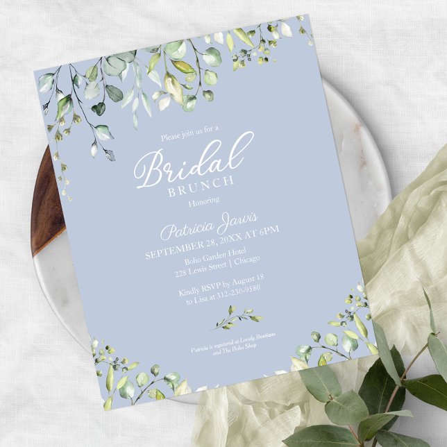  Greenery Bridal Brunch Budget Invitation (Creator Uploaded)
