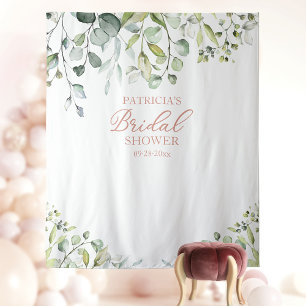 Greenery Bridal Shower Backdrop Photo Prop Tapestry