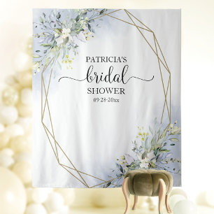 Greenery Bridal Shower Backdrop Photo Prop Tapestry