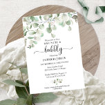 Greenery Bridal Shower Budget Invitations<br><div class="desc">Delicate eucalyptus bouquet,  greenery botanical-themed affordable bridal shower 4.5”x5.6” invitations. PLEASE NOTE: The envelopes are NOT INCLUDE; matching A7 envelopes are available to be purchase separately.</div>