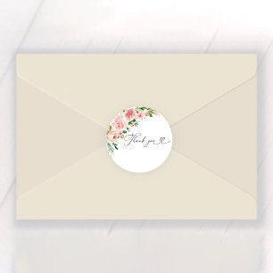 Greenery Bridal Shower Classic Round Sticker