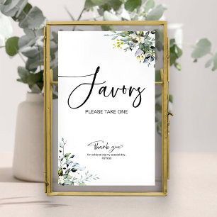 Greenery Bridal Shower Favours Sign