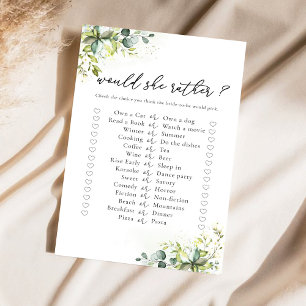 Greenery Bridal Shower Game