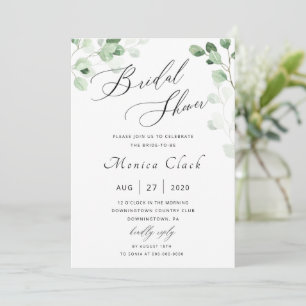 Greenery Bridal Shower Invitation
