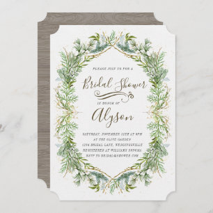 Greenery Bridal Shower Invitation