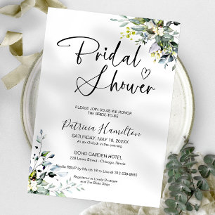 Greenery Bridal Shower Invitation